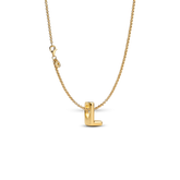 Letter L Charm Necklace