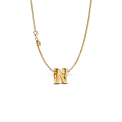 Letter N Charm Necklace
