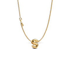 Letter S Charm Necklace