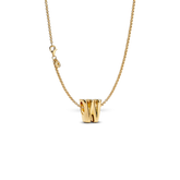 Letter W Charm Necklace