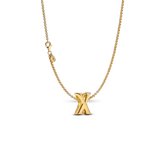 Letter X Charm Necklace
