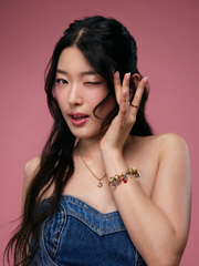 Yoonchae’s Shell Charm Necklace Set - 14k Gold-plated unique metal blend