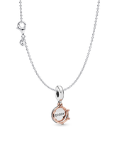 Manon’s Royal Charm Necklace Set - Sterling silver and 14k rose gold-plated unique metal blend