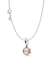 Manon’s Royal Charm Necklace Set - Sterling silver and 14k rose gold-plated unique metal blend