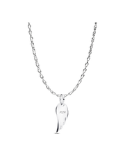 Engravable Angel Wings Pendant Necklace