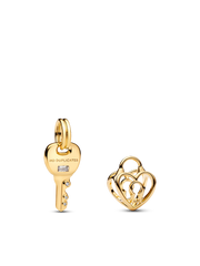 Lock and Key Charm Duo