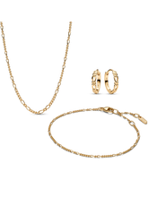 Pandora Era 14K Gold Figaro Jewelry Set