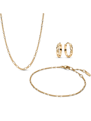 Pandora Era 14K Gold Figaro Jewelry Set