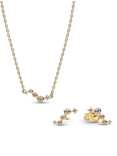 Pandora Era 14K Gold Lab-Grown Diamond Droplets Jewelry Set