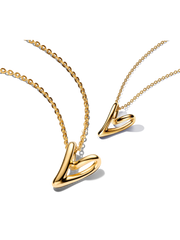 Organically Shaped Hearts Necklace Layering Set