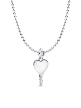 Engravable Heart Key Pendant Necklace