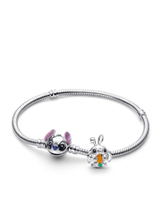 DIsney Stitch Easter Bunny Charm Bracelet