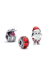 Santas Coming to Town Charm Trio