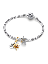 North Star Engravable Charm Bracelet Set