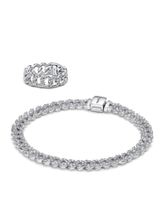 Timeless Pave Cuban Jewelry Set