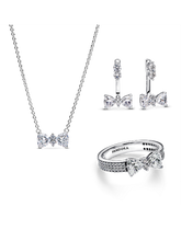 Sparkling Bow Jewelry Set