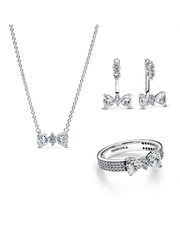 Sparkling Bow Jewelry Set