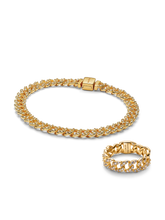 Pavé Cuban Chain Jewelry Set