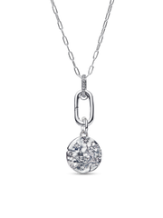 Cherry Blossom Medallion Charm Necklace Set
