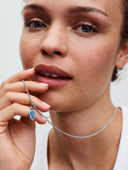 FINAL SALE - Powerful Women Opalescent Dangle Charm - Sterling silver