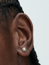 Treated Freshwater Cultured Pearl 4.5mm Stud Earrings - Sterling silver