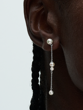 FINAL SALE - Treated Freshwater Cultured Pearl Drop Earrings - Sterling silver