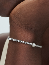 Treated Freshwater Cultured Pearl & Beads Bracelet - Sterling silver