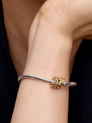Curled Snake Charm - 14k gold plating
