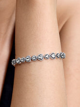 Halo Hearts Bracelet - Sterling silver