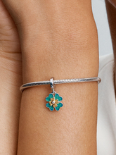 2025 Four Leaf Clover Lab-Grown Diamond Dangle Charm - 0.009 ct TW, Sterling silver, 14k gold plating