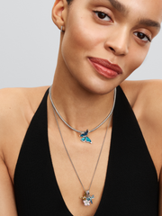 Oversized Butterfly Charm - Sterling silver