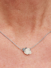 White Rose in Bloom Collier Necklace - Sterling silver