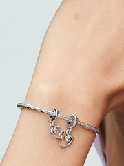 Forever & Always Splittable Dangle Charm - Sterling silver