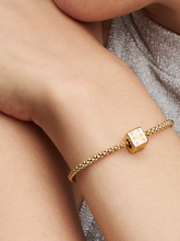Sparkling Dice Charm - 14k gold plating