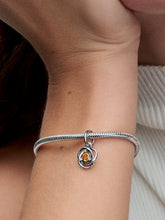 FINAL SALE - Honey Eternity Circle Dangle Charm - Sterling silver