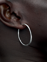 Pandora Moments 40 mm Charm Hoop Earrings - Sterling silver