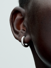 Round Hoop Earrings - Sterling silver