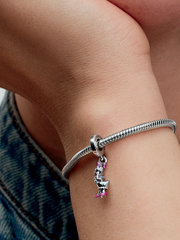 Disney Daisy Duck Dangle Charm - Sterling silver
