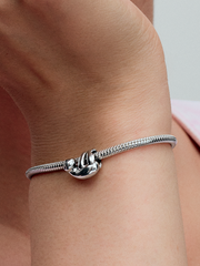 Hanging Sloth Charm - Sterling silver