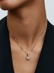 Pandora Infinite 14k White Gold Lab-grown Diamond Pendant Necklace - 1.00 ct TW, 14k white gold