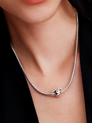Disney Mickey Mouse Snake Chain Necklace - Sterling silver