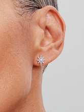 FINAL SALE - Sparkling North Star Stud Earrings - Sterling silver