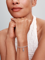 Skier Dangle Charm - Sterling silver