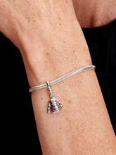 Christmas Sweater Dangle Charm - Sterling silver
