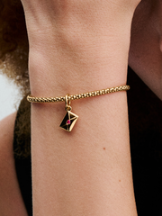Love Letter Envelope Dangle Charm - 14k gold plating