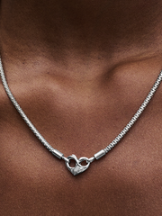 Pandora Moments Studded Chain Necklace - Sterling silver