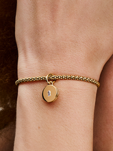 Openable & Engravable Love Locket Dangle Charm - 14k gold plating