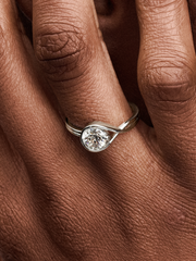 Pandora Infinite 14k White Gold Lab-grown Diamond Ring - 0.50 ct TW, 14k white gold