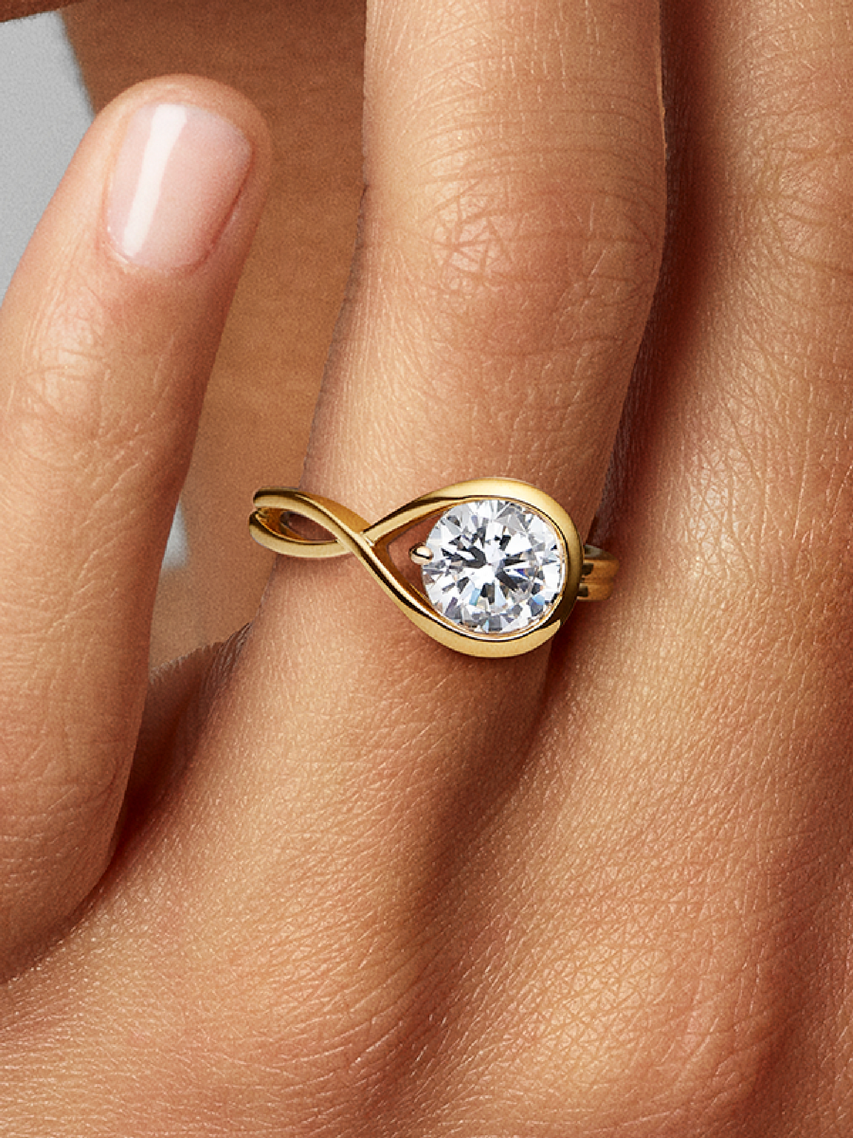 FINAL SALE - Pandora Infinite 14k Gold Lab-grown Diamond Ring - 1.75 ct TW, 14k gold