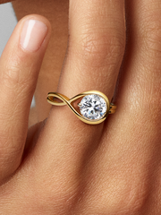 FINAL SALE - Pandora Infinite 14k Gold Lab-grown Diamond Ring - 1.75 ct TW, 14k gold